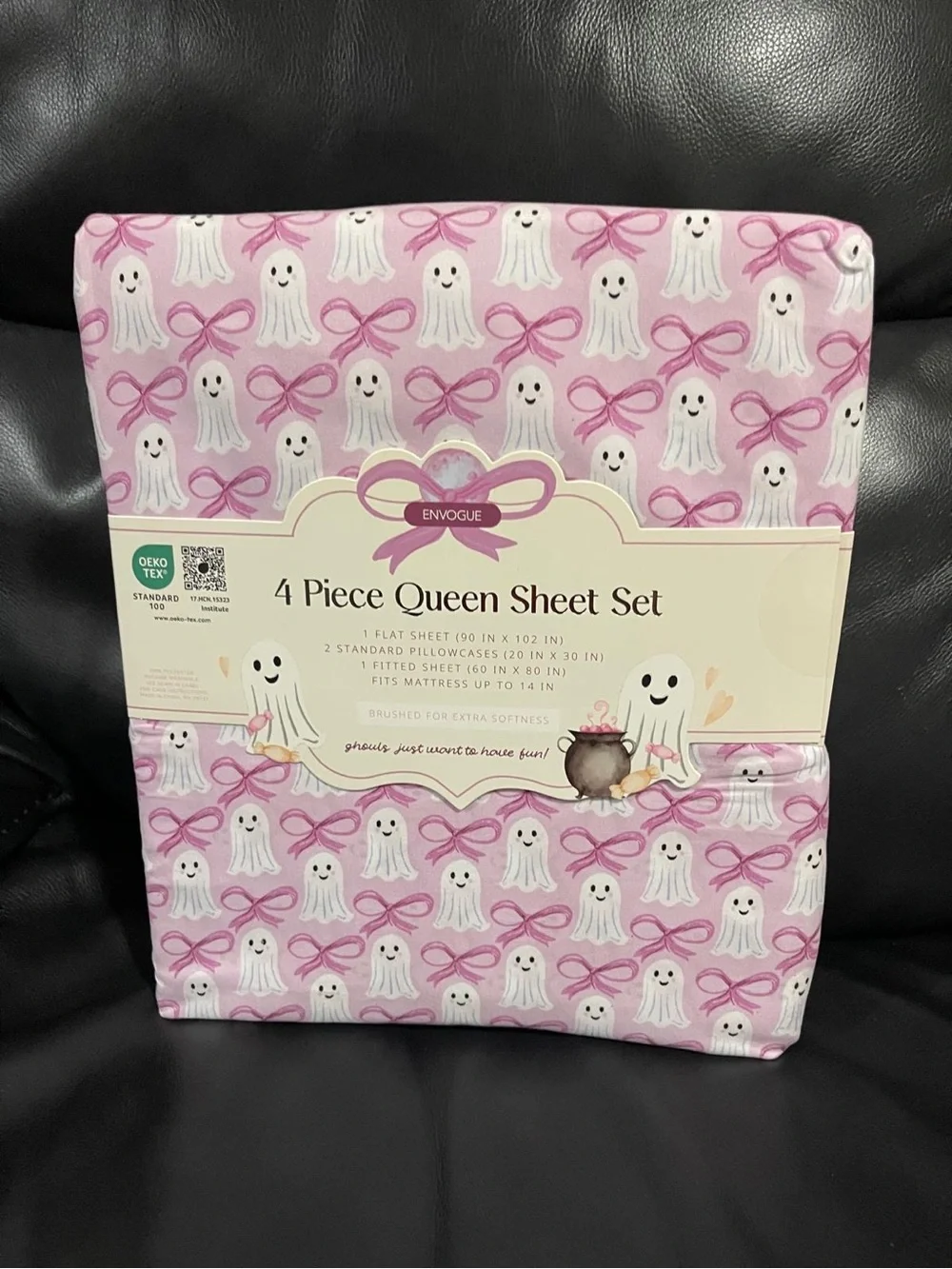 Halloween ENVOGUE Ghosts Queen Sheet Set